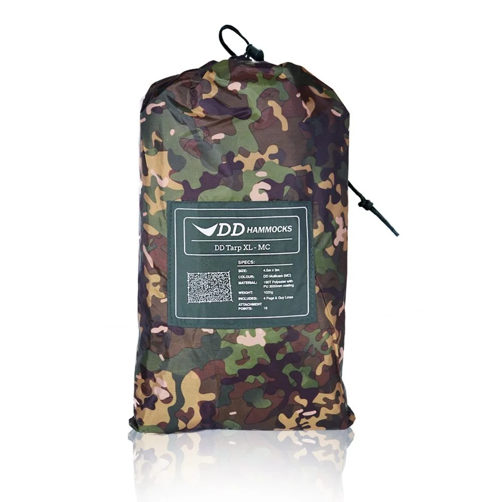DD XL Tarp MC Camo 4.5 x 3 m by DD Hammocks |Mavaja.fi