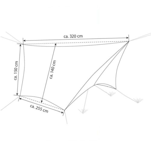 Tarppi ovilla ultralight Adventure Wing Tarp | Amazonas - Mavaja