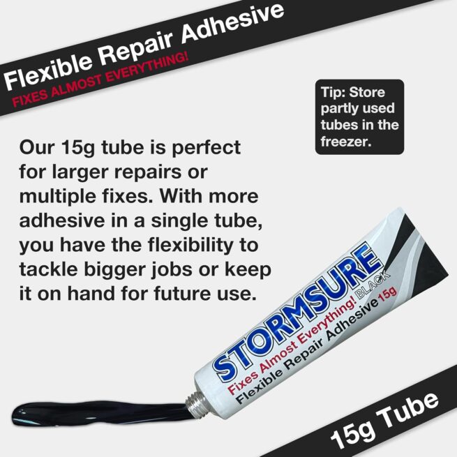Flexible Repair Adhesive 15g Black | Stormsure - Image 8