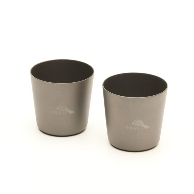 Titaaninen shottilasi 42 ml 2 kpl Titanium Shot Glass | Toaks - Image 5