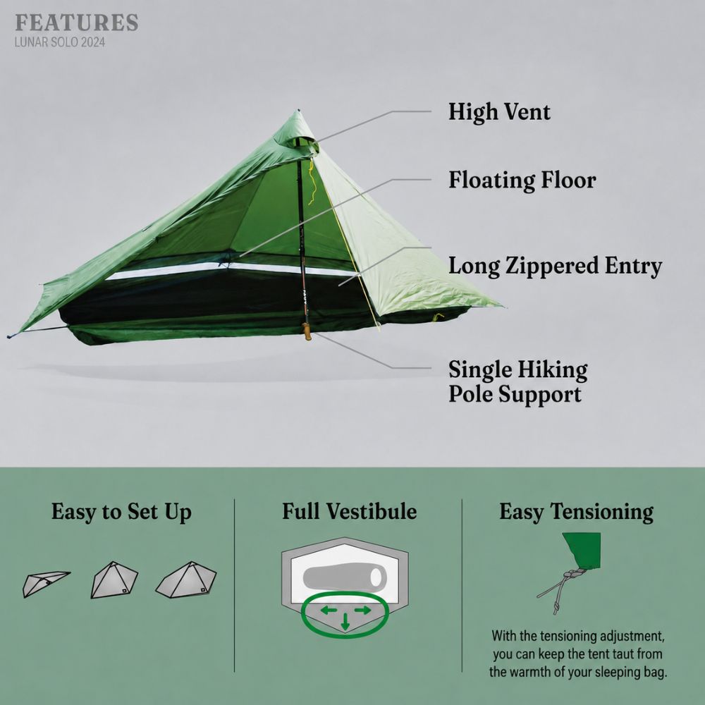 Ultralight Solo Tent Lunar Solo | Six Moon Designs - Image 2