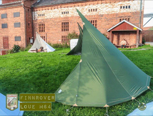 FinnRover Loue M64 ルーケンピネン　ブッシュクラフト　トナカイ Loue M64 nylon Taffeta 2 person openfire shelter by Finnrover