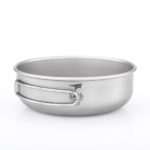 Titanium Bowl with Folding handle 500ml | Keith Titanium