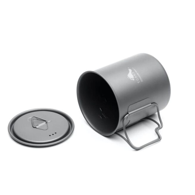 Titaaninen kuppi kannella Light Titanium 450ml Cup with Lid | Toaks - Image 4