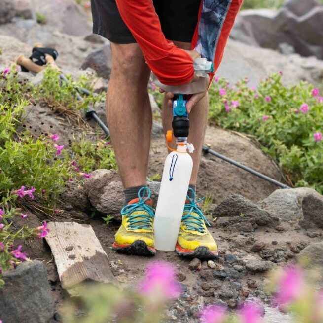 Kevyt HDPE juomapullo Retkeilyyn 1 L - ThruBottle | Cnoc - Image 5