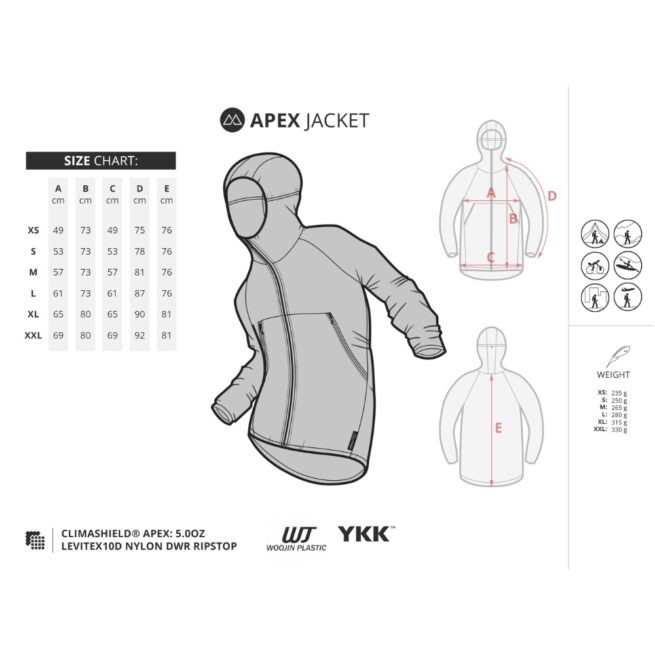 Apex ultralight jacket Climashield® | Liteway - Image 10