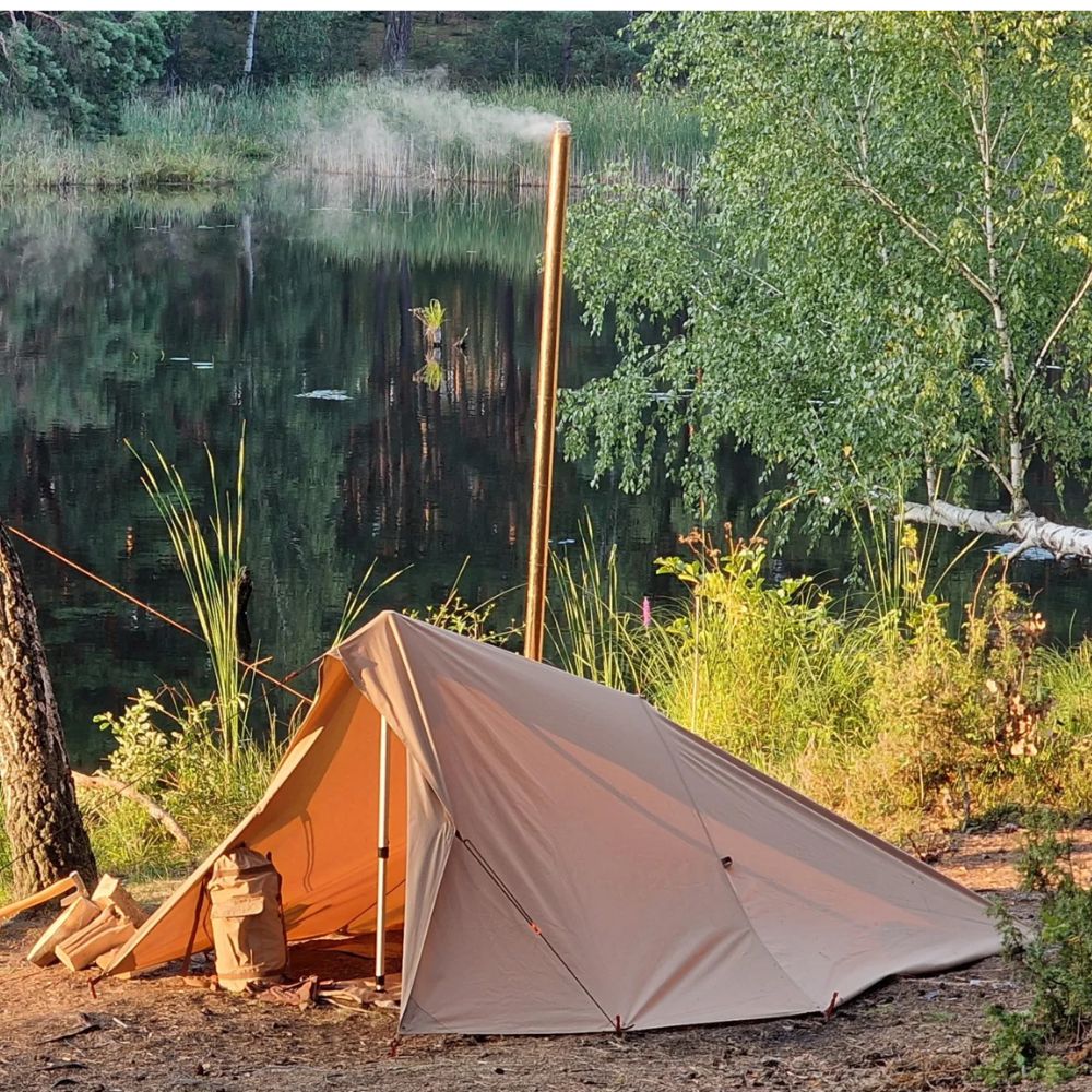 Puuvilla-polyesteri tarppi hormiläpiviennillä HOT Tarp 3x3 | Bushmen - Image 3