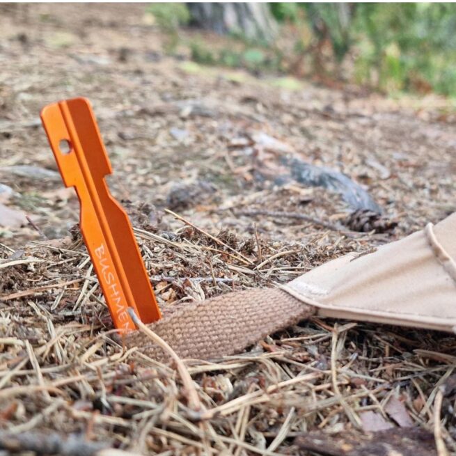 Puuvilla-polyesteri tarppi hormiläpiviennillä HOT Tarp 3x3 | Bushmen - Image 9