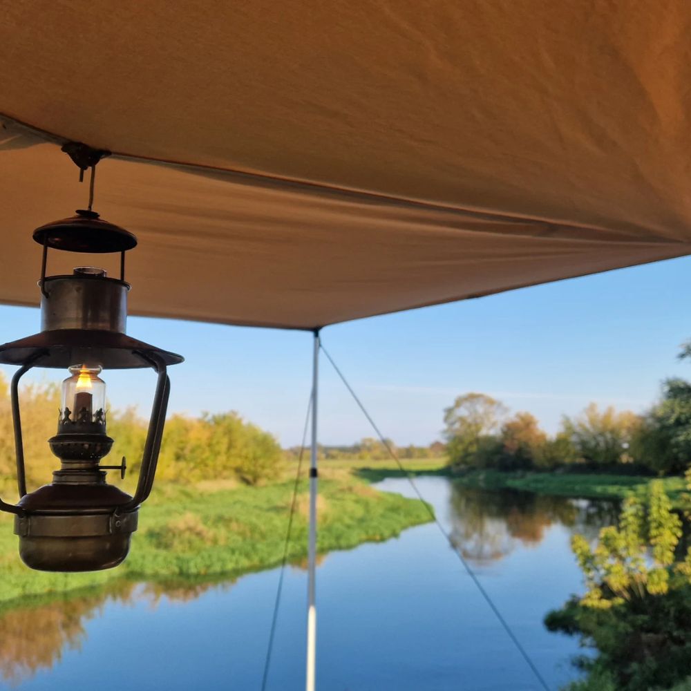 Puuvilla-polyesteri tarppi hormiläpiviennillä HOT Tarp 4x4 | Bushmen - Image 4