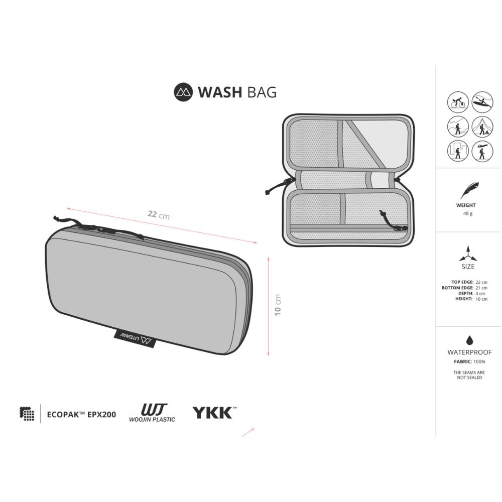 Toilettilaukku – pientarvikepussukka – Wash Bag Ecopak | Liteway - Image 2