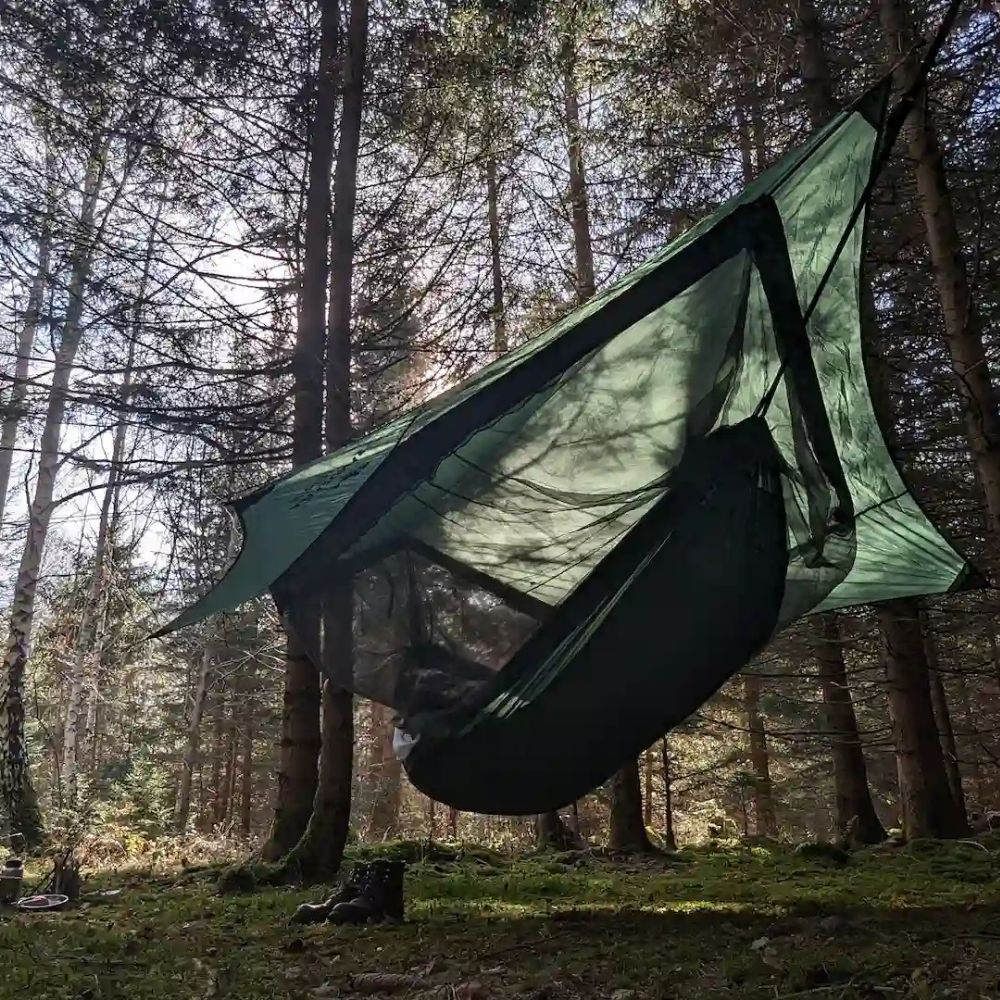 Hyttysverkollinen XXL riippumatto ja tarppi –Traveller Camp XXL | Amazonas - Image 2