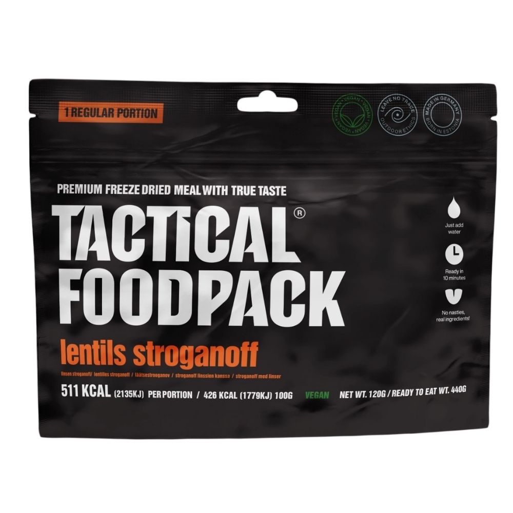 Retkiruoka linssi-stroganoff - Lentils Stroganoff Tactical Foodpack