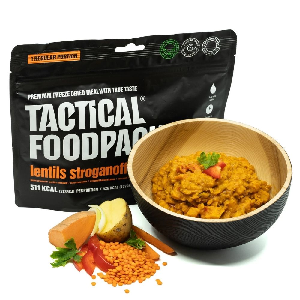Retkiruoka linssi-stroganoff - Lentils Stroganoff Tactical Foodpack