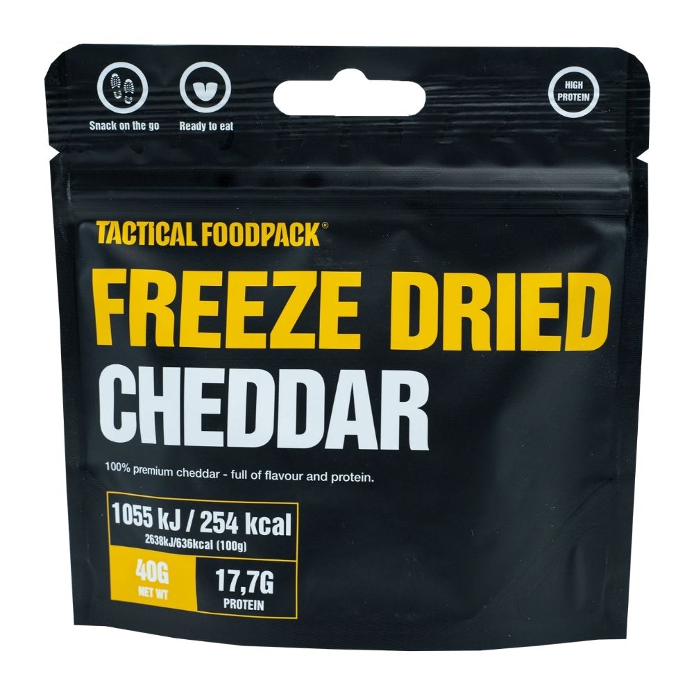 Retkisnack cheddarjuusto - Freeze-Dried Cheddar Snacks Tactical Foodpack